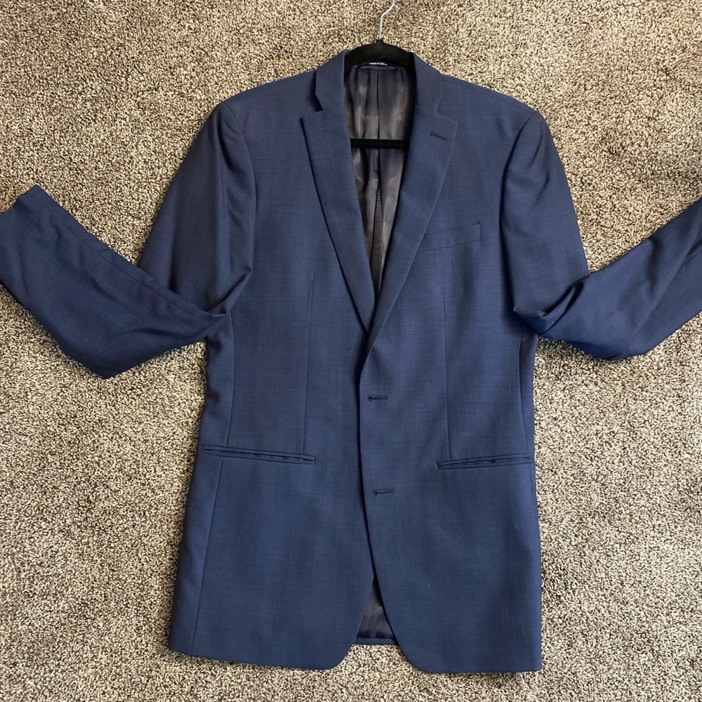 Bar III 38R Blue Sport Coat Slim Fit